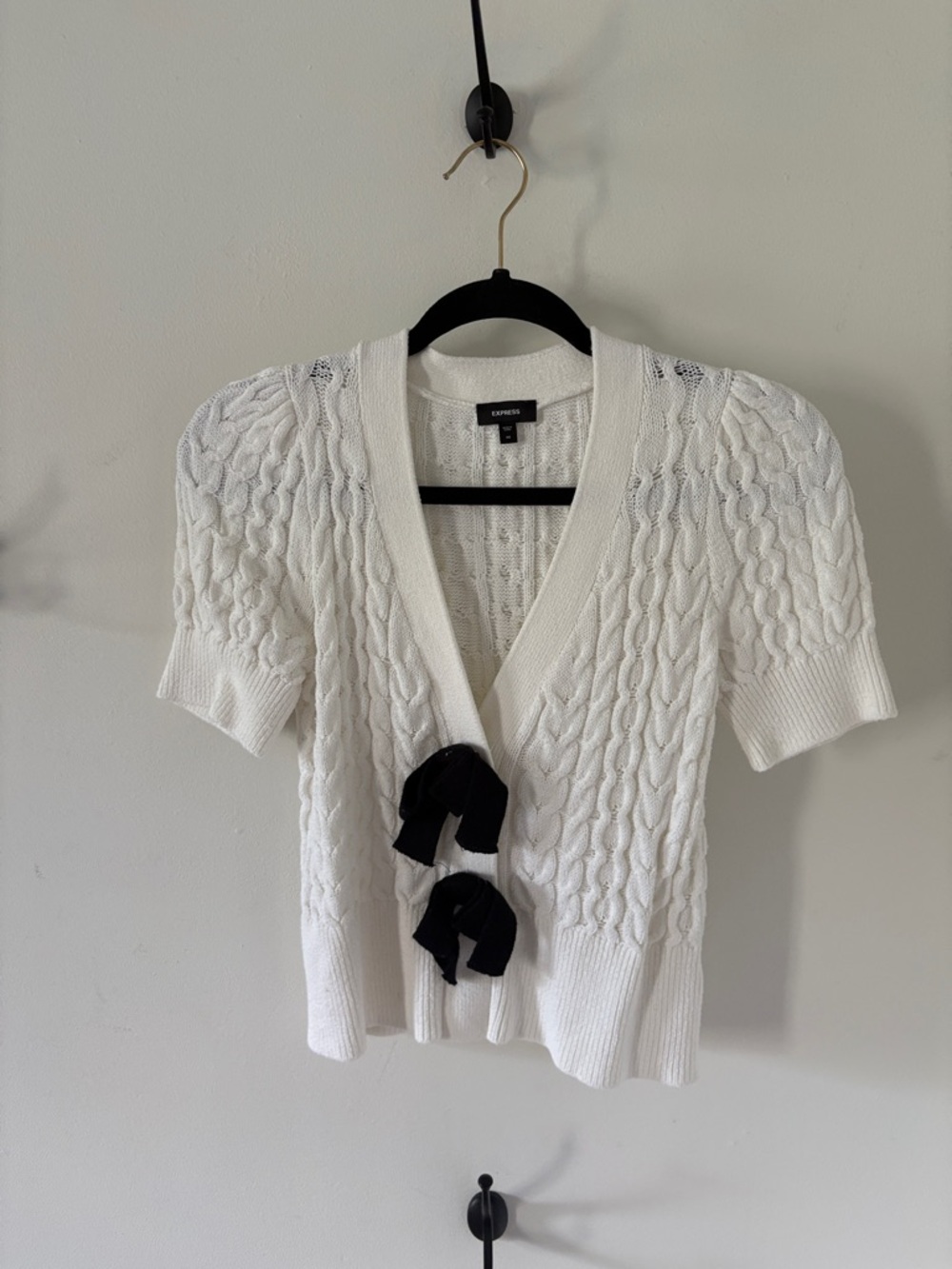 Black and white sweater